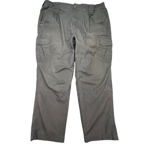 CQR Tactical Cargo Pants Mens 40x30 Gray Ripstop Work Utility Trousers Gorpcore